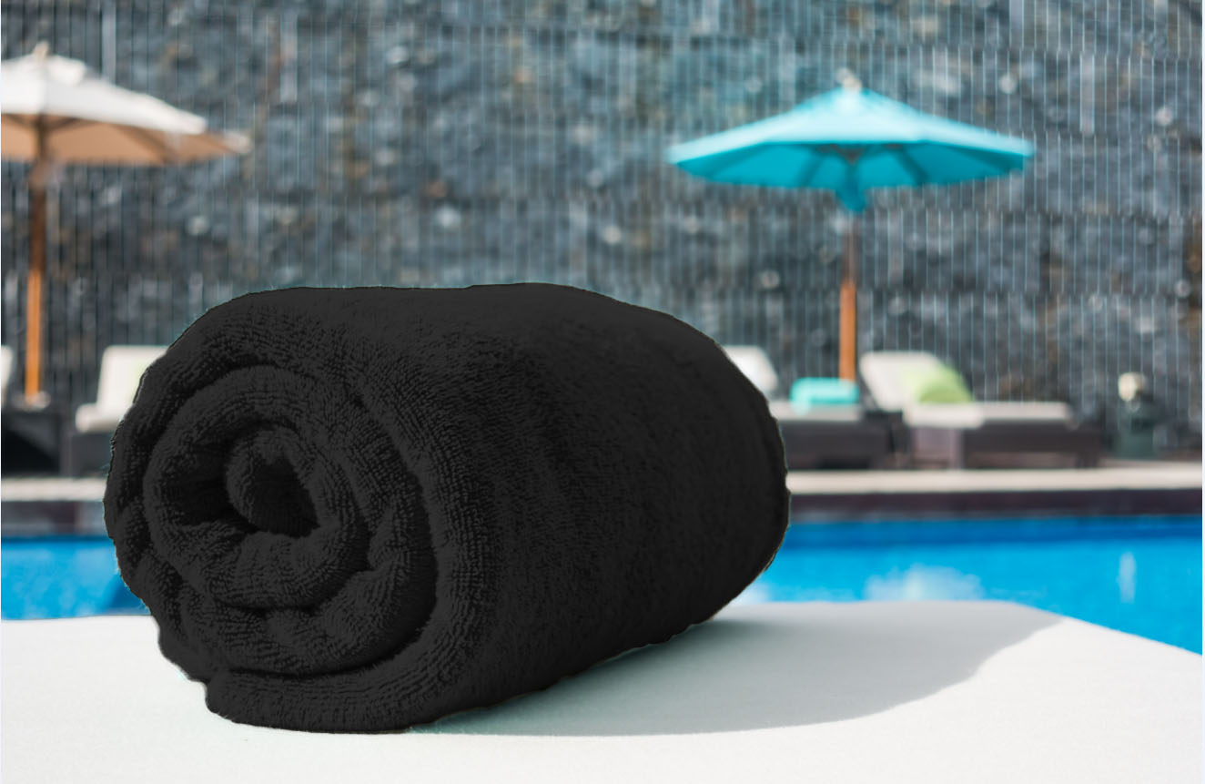 1 towel image Black