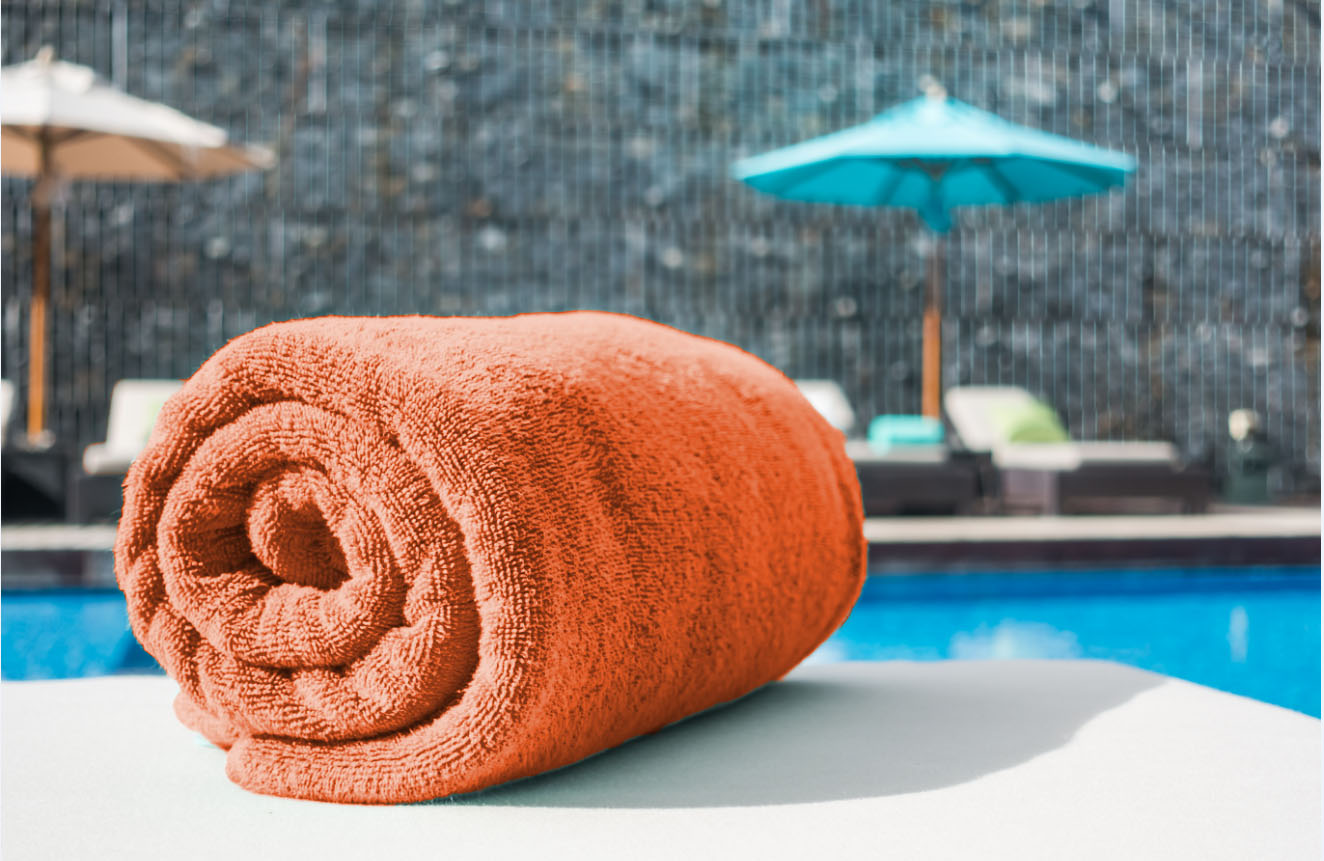 1 towel image orange