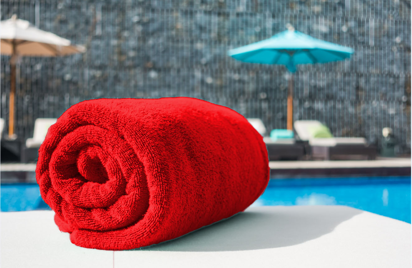 1 towel image red