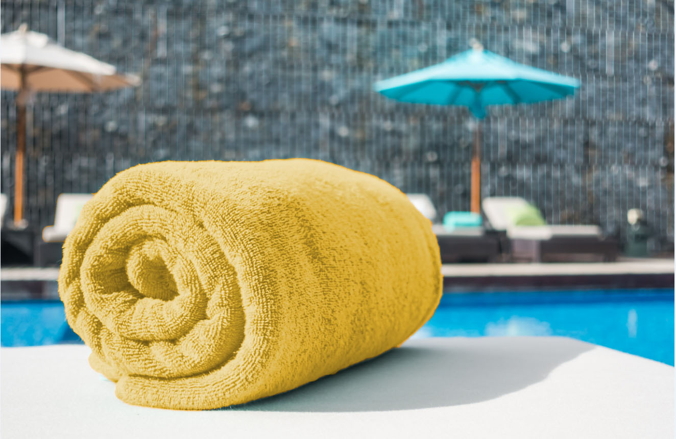 1 towel image yellow
