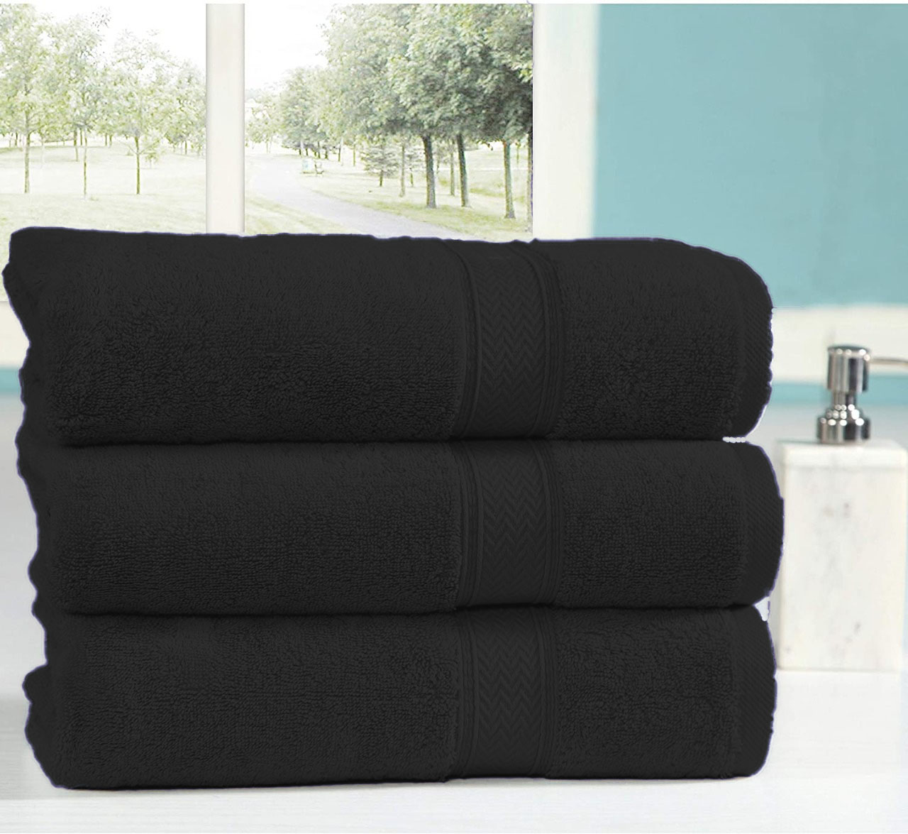 3 Bathsheet Black