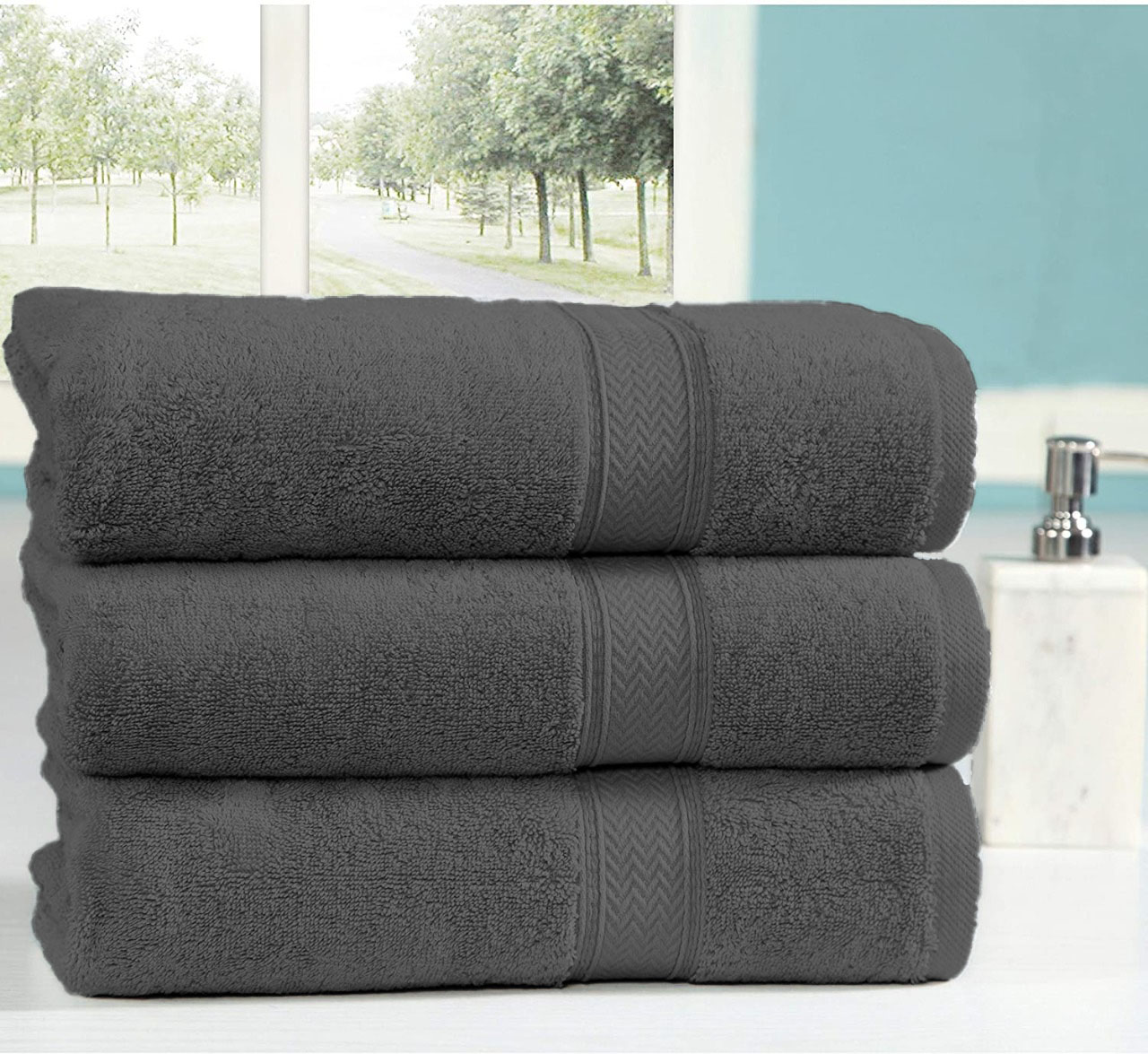 3 Bathsheet Charcoal
