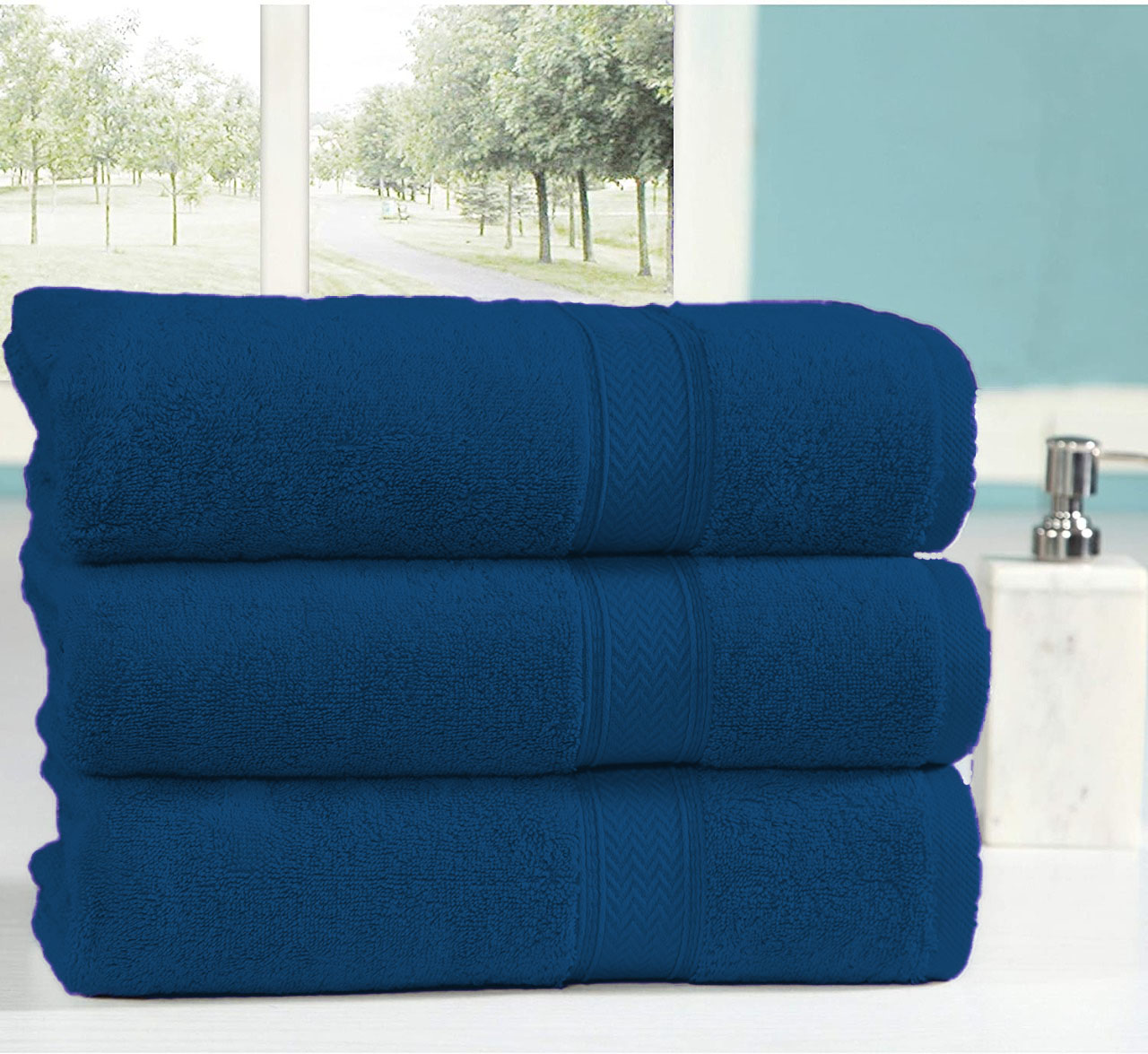 3 Bathsheet Navy Blue