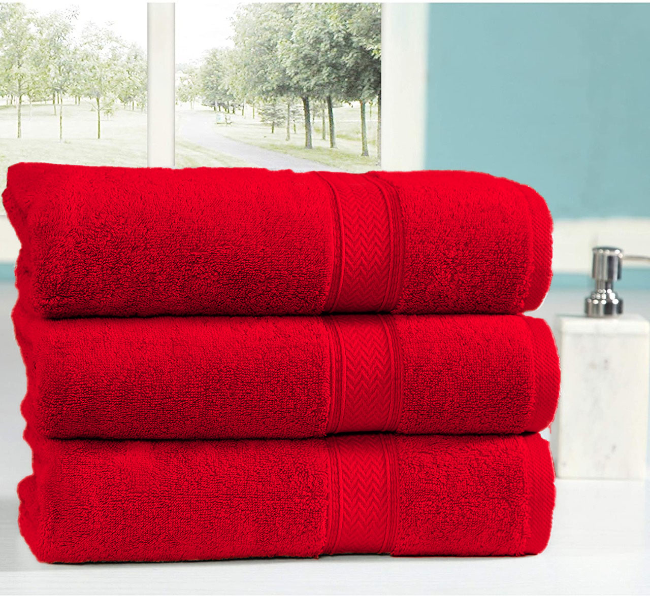 3 Bathsheet Red