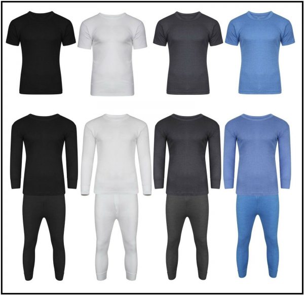 Men’s Thermal Underwear Vest T Shirt Top Long Sleeve Long John Ski Warm Winter 