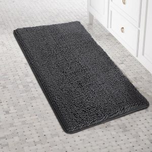 Non-Slip Bath Mat Soft Thick Bathroom Rug Water Absorbent Shower Mat Washable