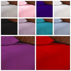 Luxury Deep Fitted Sheets 100% Poly Cotton Soft & Cozy Thick Bed Sheets Free P&P