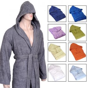 UNI SEX WINTER BATHROBES SHAWL COLLAR COTTON TERRY TOWELING DRESSING GOWN GIFT